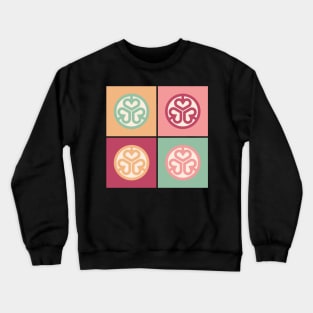 Vintage Pop Art Streetwear Clan Symbol Japanese Bushido Samurai Warrior 538 Crewneck Sweatshirt